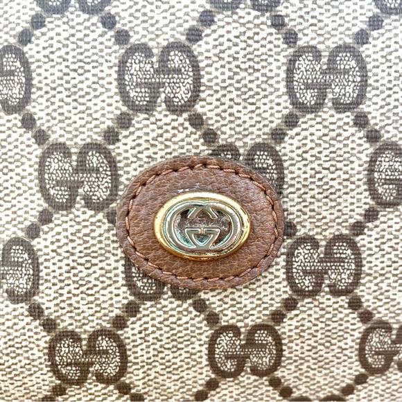 Gucci Brown GG Monogram Crossbody with Green and Red Stripe - Picture 7 of 12